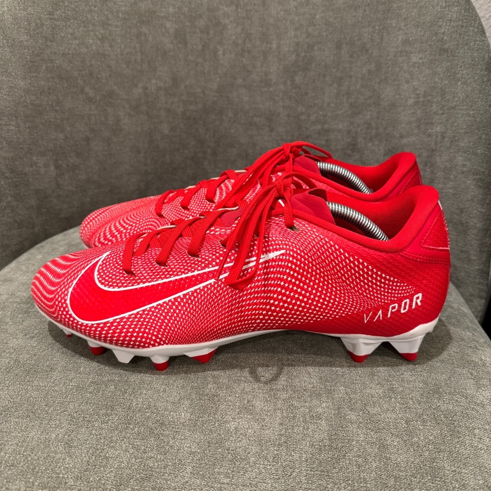 Nike Vapor Edge Team Football Cleats CZ2606-600 University Red Men’s Size 11